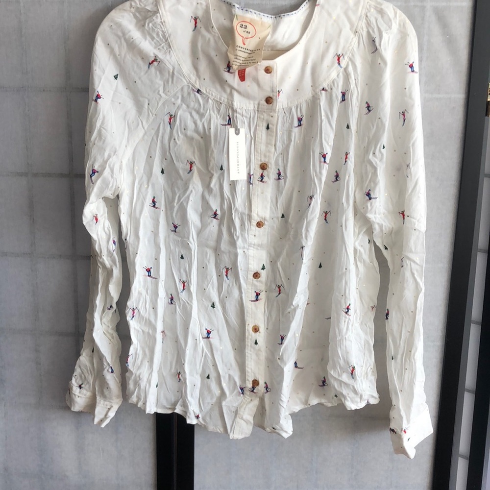 Anthropology , new with tag long sleeve blouse